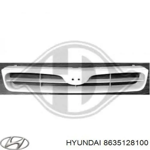Решітка радіатора на Hyundai Lantra I 