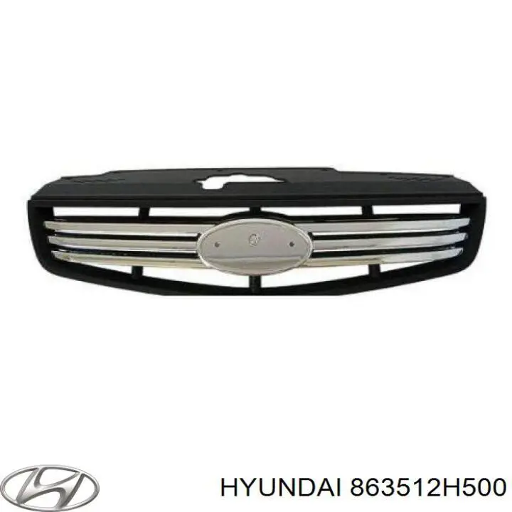 Облицювання радіатора Hyundai/Kia 863512H500 ціна, від 56.74 USD
