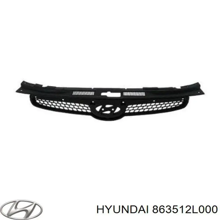 863512L000 Hyundai/Kia решітка радіатора
