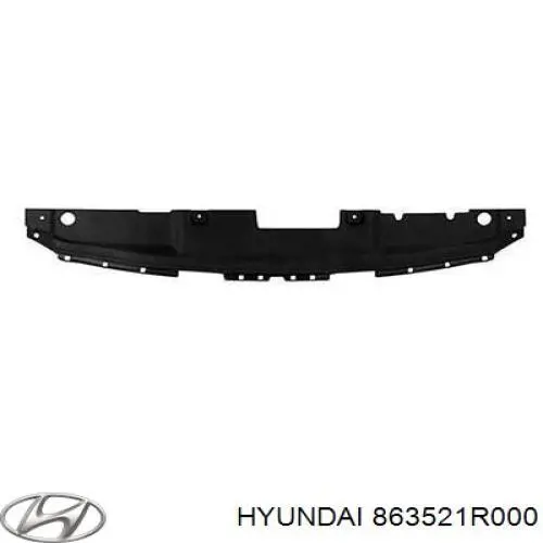 Накладка дифузора радіатора верхня на Hyundai SOLARIS (SBR11)