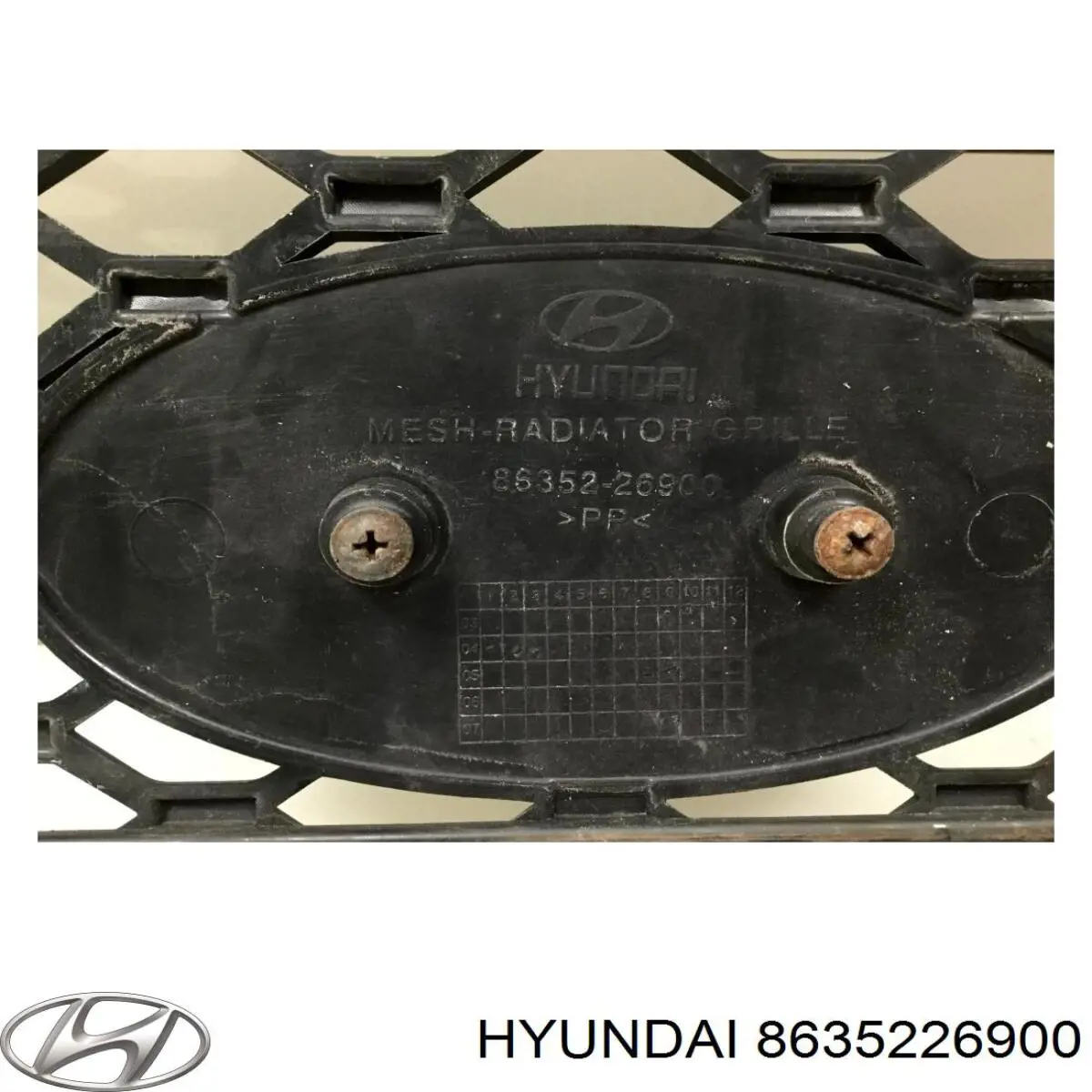 Купити 8635226900 Hyundai/Kia Захисна решітка радіатора