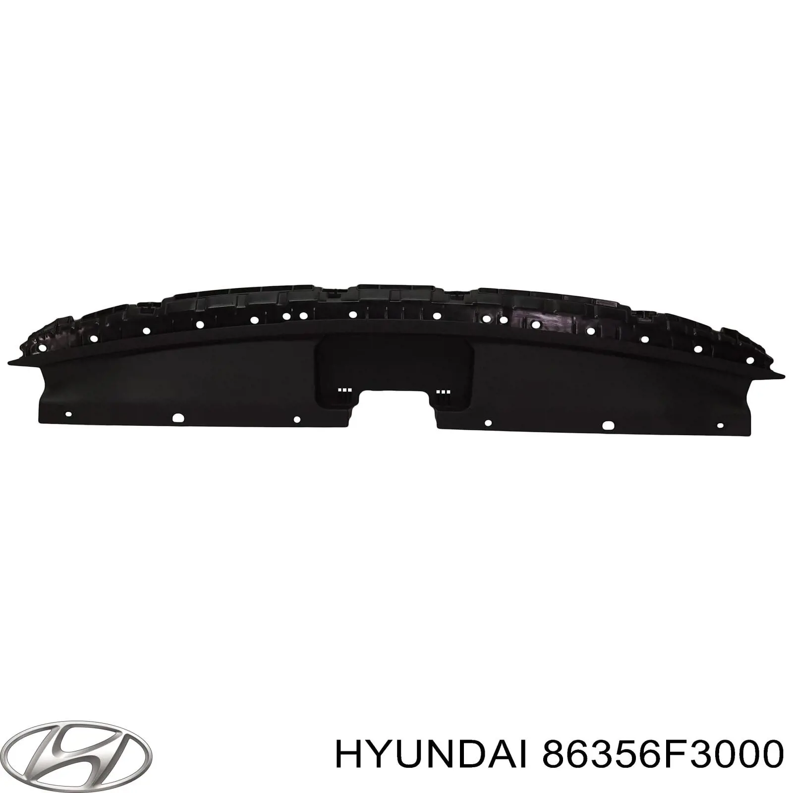 Накладка верхня передньої панелі/супорту радіатора на Hyundai Elantra (MD)