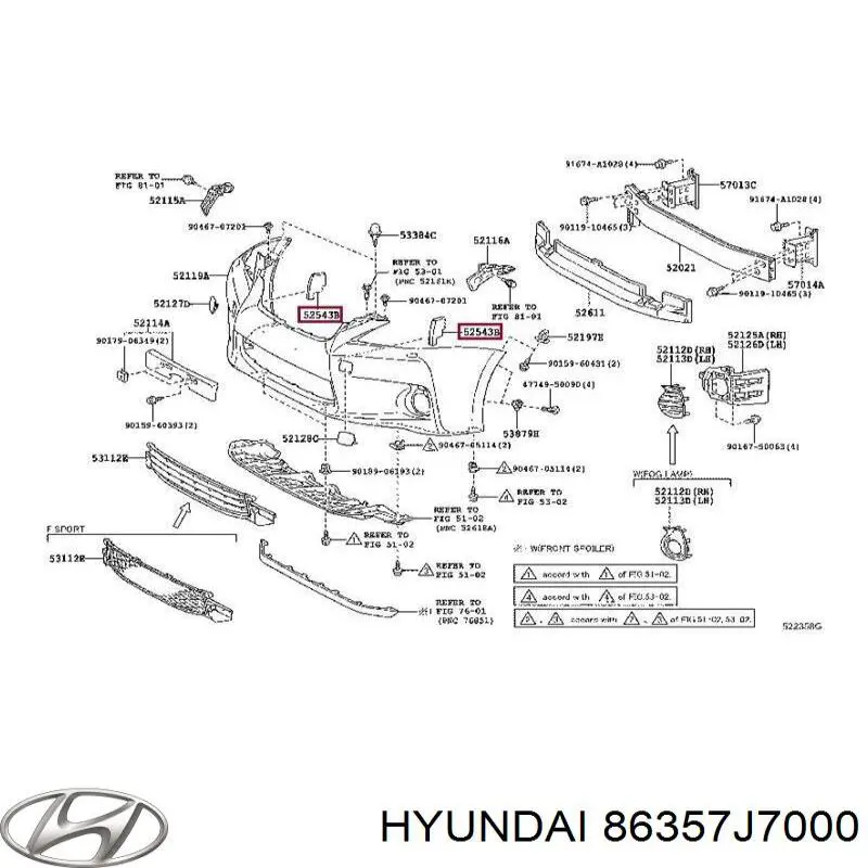  Hyundai/Kia 86357J7000 ціна, від 30.93 USD