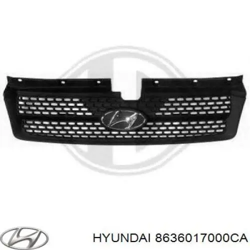 Решітка радіатора на Hyundai Matrix  FC