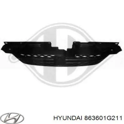 863601G211 Hyundai/Kia Решітка радіатора
