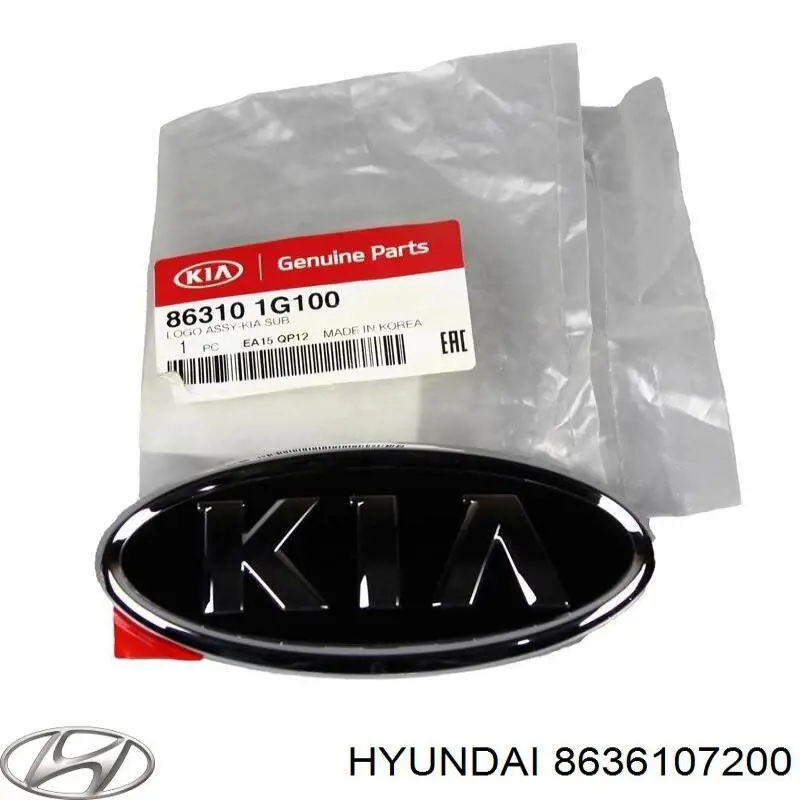 Емблема на кришку багажника, фірм.значок Hyundai/Kia 8636107200 ціна, від 18.38 USD