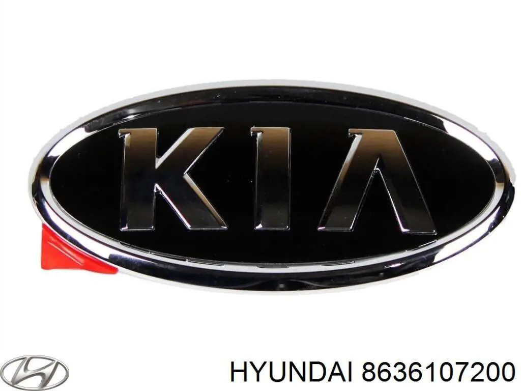 Емблема кришки багажника, фірмовий значок 8636107200 Hyundai/Kia