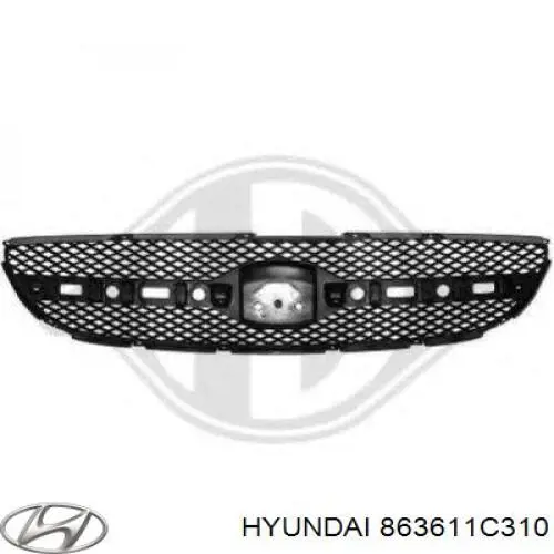 Купити 863611C310 Hyundai/Kia Молдинг решітки радіатора
