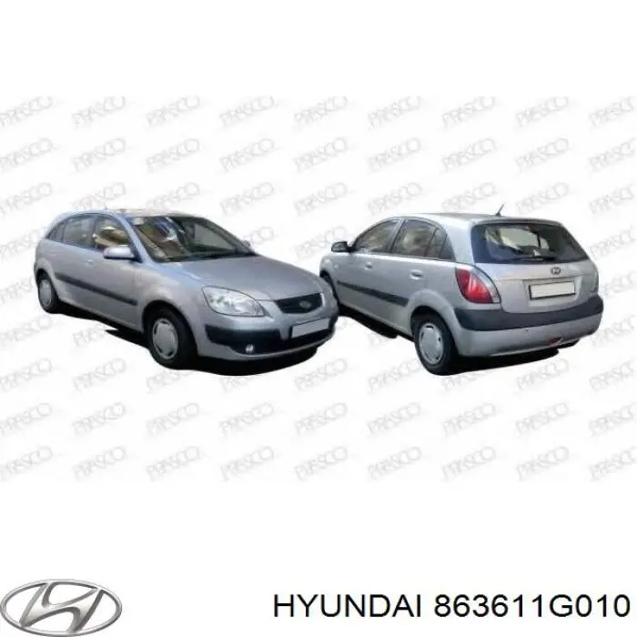 863611G010 Hyundai/Kia решітка радіатора