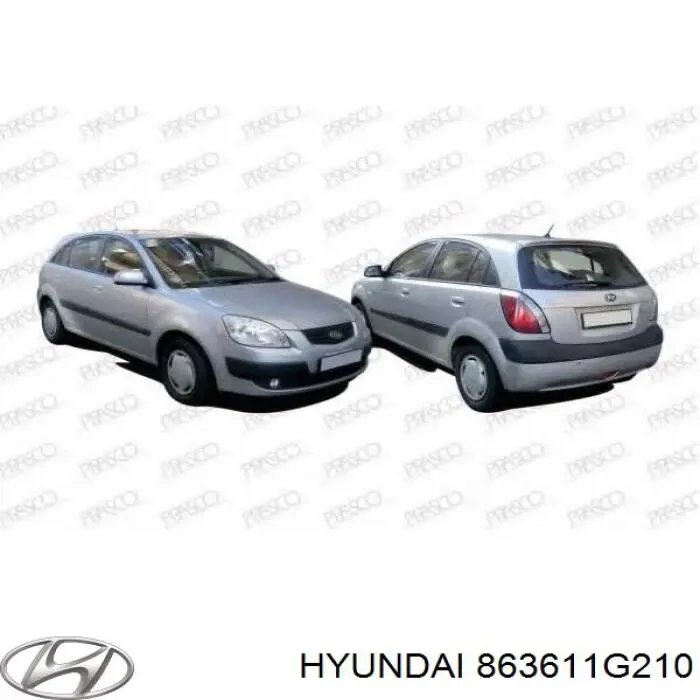 863611G210 Hyundai/Kia решітка радіатора