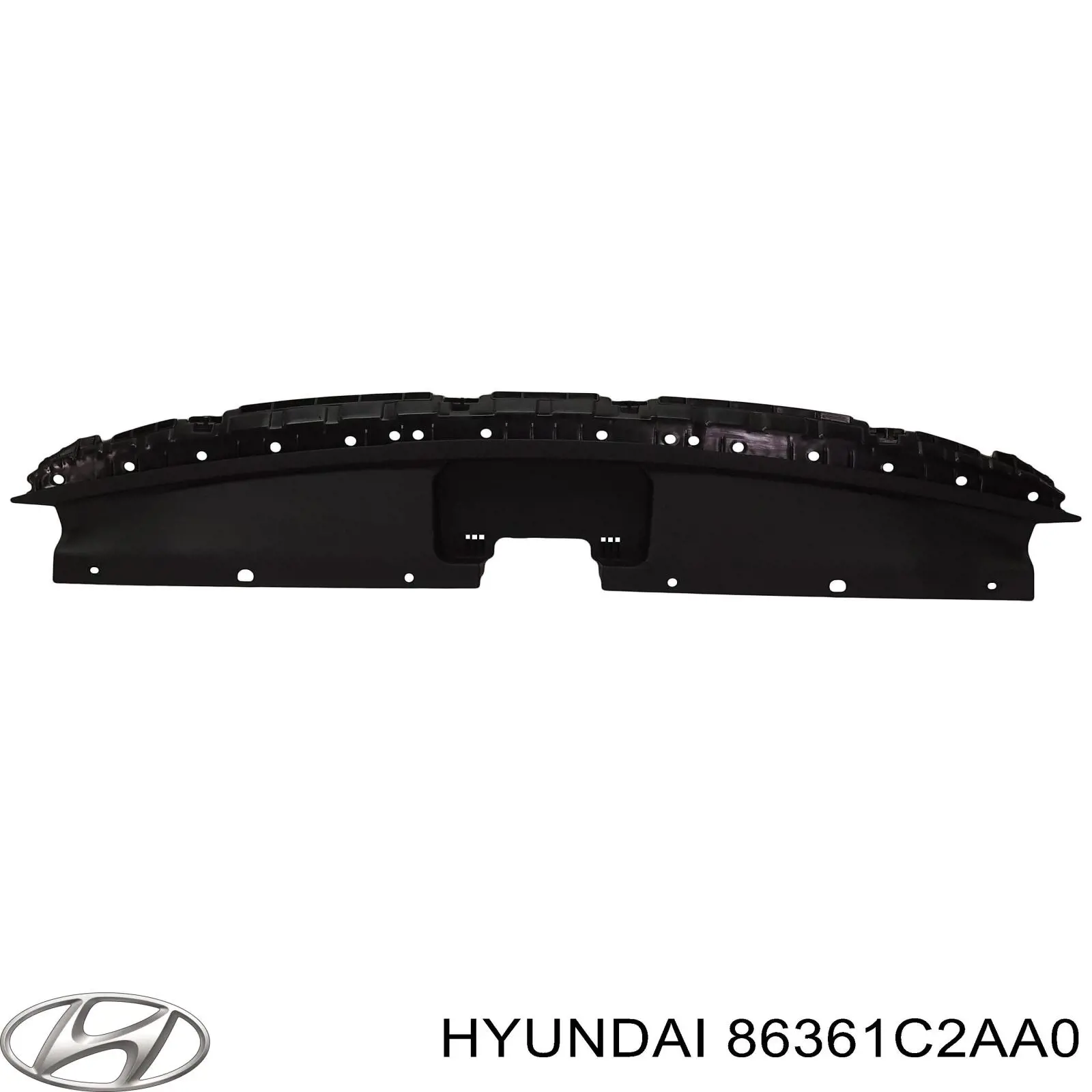 86361C2AA0 Hyundai/Kia Накладка верхня передній панелі / супорта радіатора