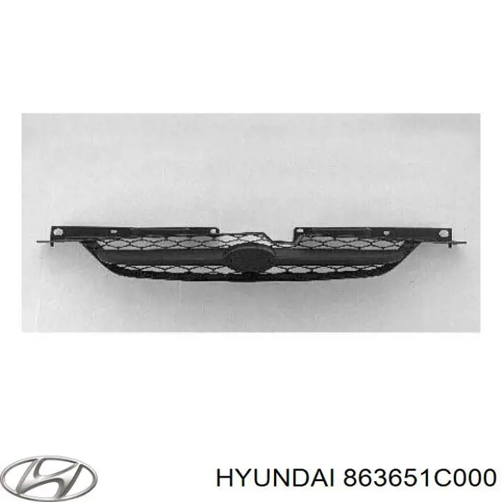 863651C000 Hyundai/Kia Решітка радіатора