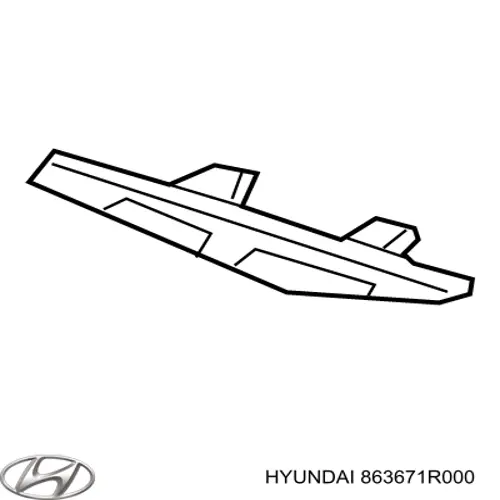 863671R000 Hyundai/Kia кронштейн решітки радіатора
