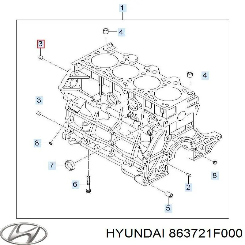  Hyundai/Kia 863721F000 ціна, від 6.49 USD