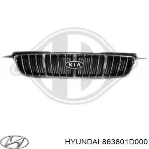  Решітка радіатора KIA Carens 