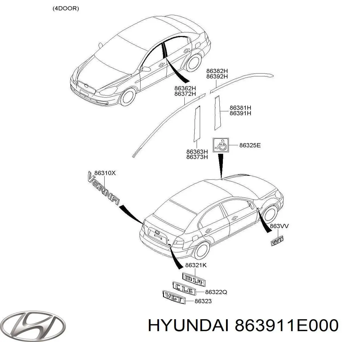 Купити 863911E000 Hyundai/Kia 