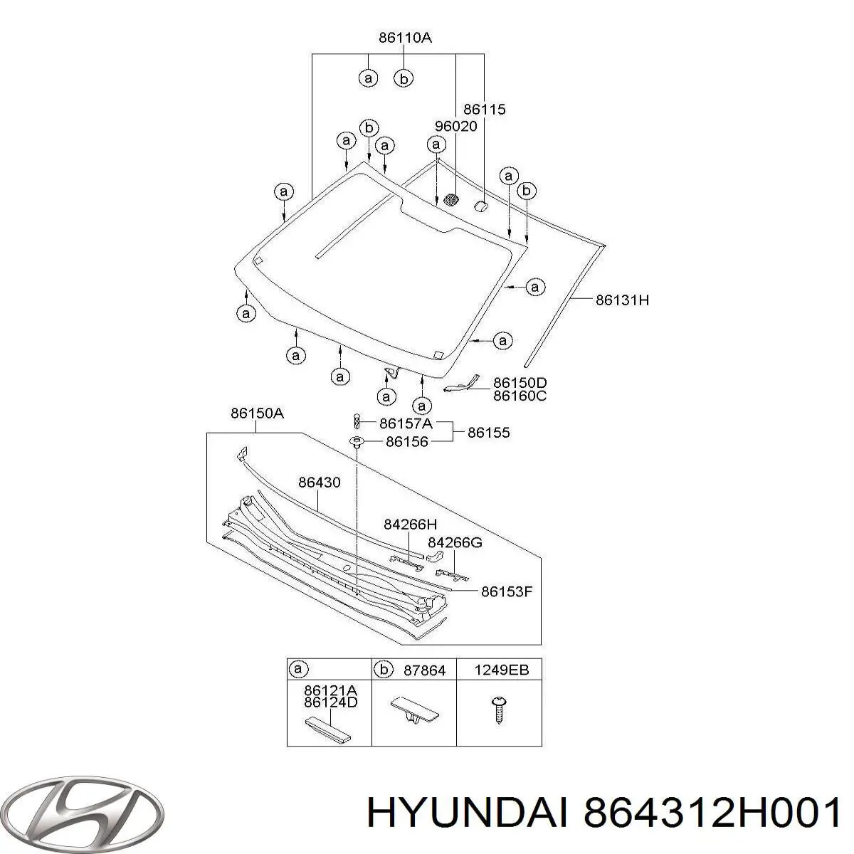  864312H001 Hyundai/Kia