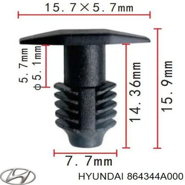  864344A000 Hyundai/Kia