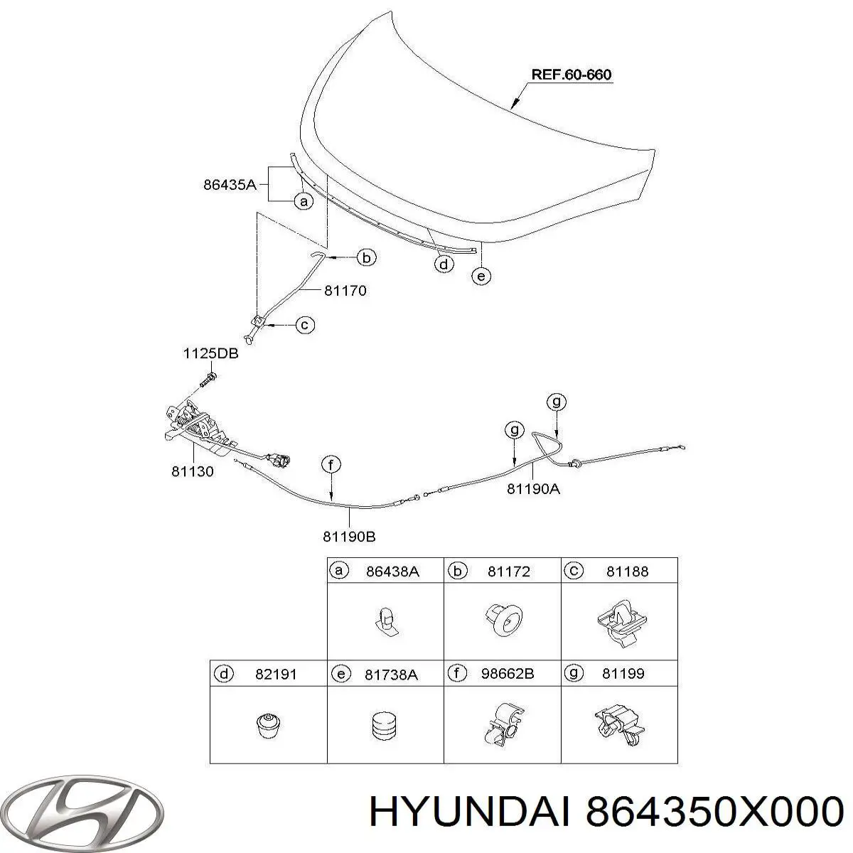 Ущільнювач капота Hyundai I10 (PA) (Хендай Ай 10)