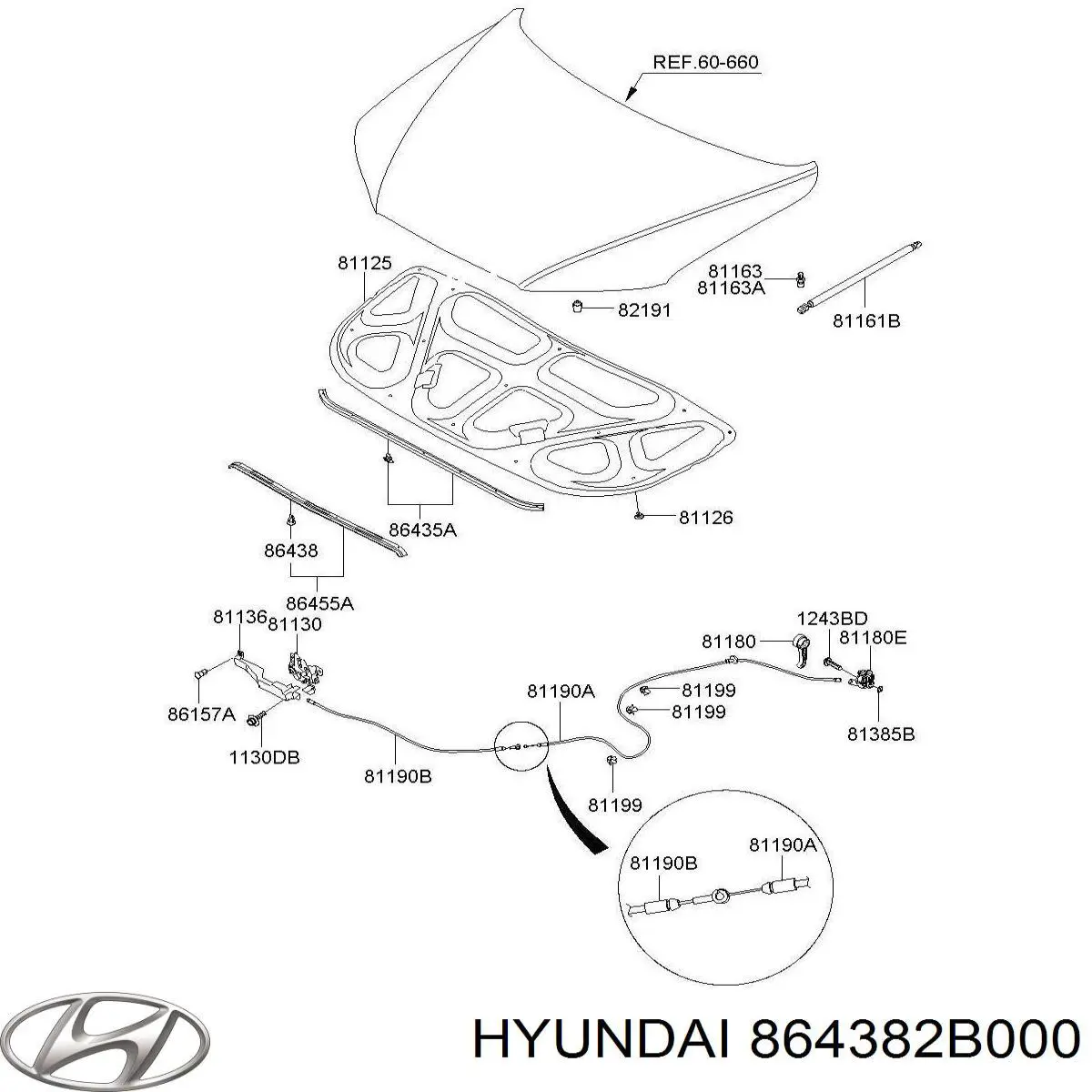 Купити 864382B000 Hyundai/Kia 