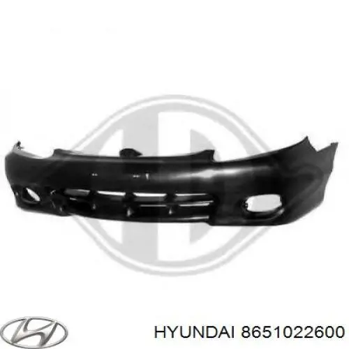 8651022600 Hyundai/Kia Бампер передній в зборі