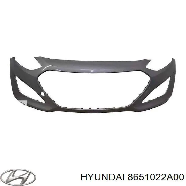 Передній бампер на Hyundai Accent 