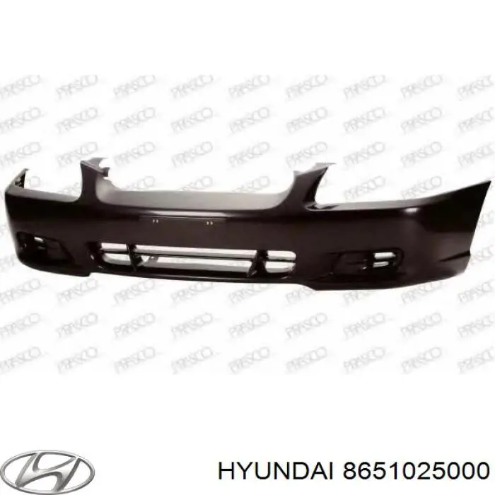 Передній бампер на Hyundai Accent LC