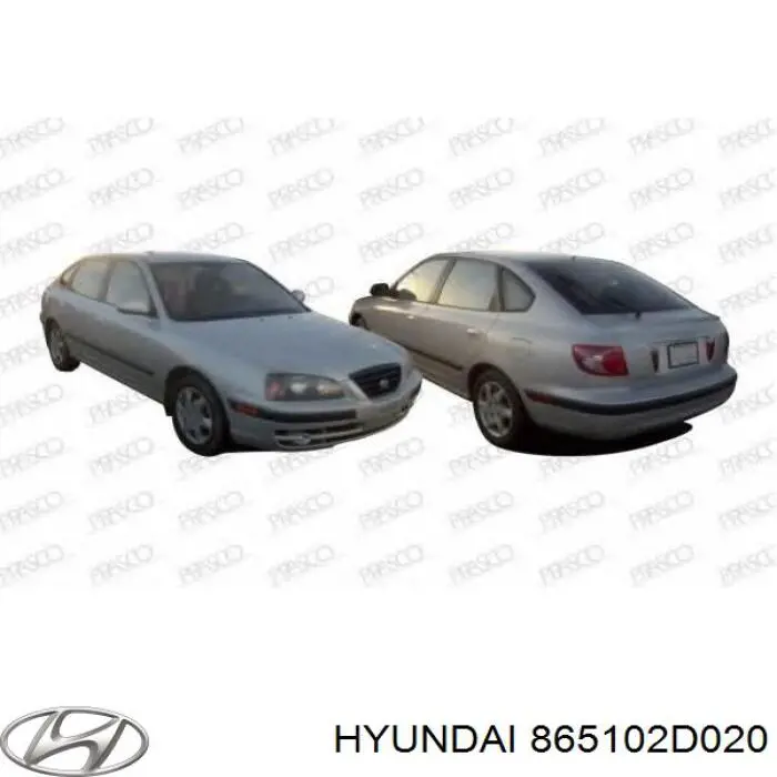 865102D020 Hyundai/Kia бампер передній