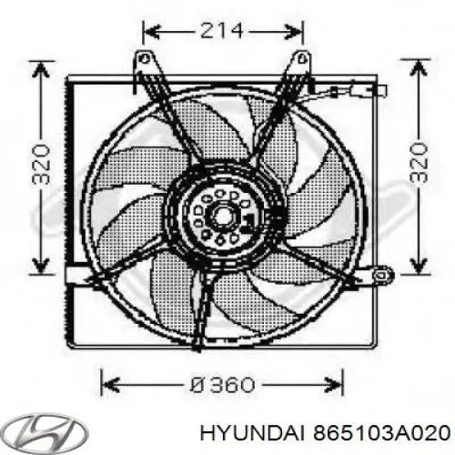 865103A010 Hyundai/Kia бампер передній