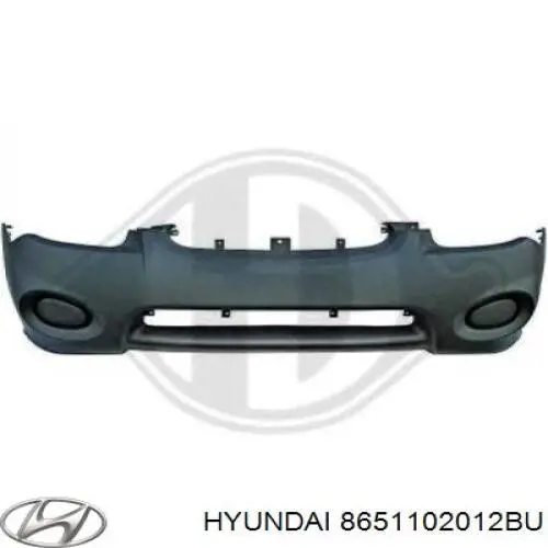 8651102012BU Hyundai/Kia Бампер передний (Противотуманные фары)