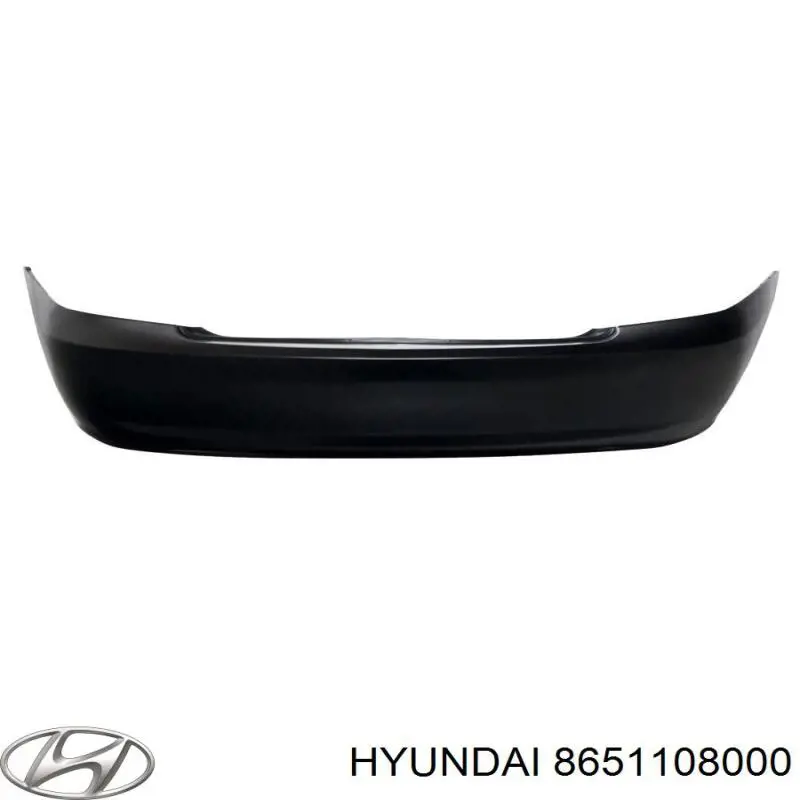 (б/у) бампер задний на Hyundai Elantra 