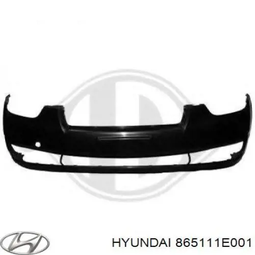 865111E001 Hyundai/Kia бампер передній