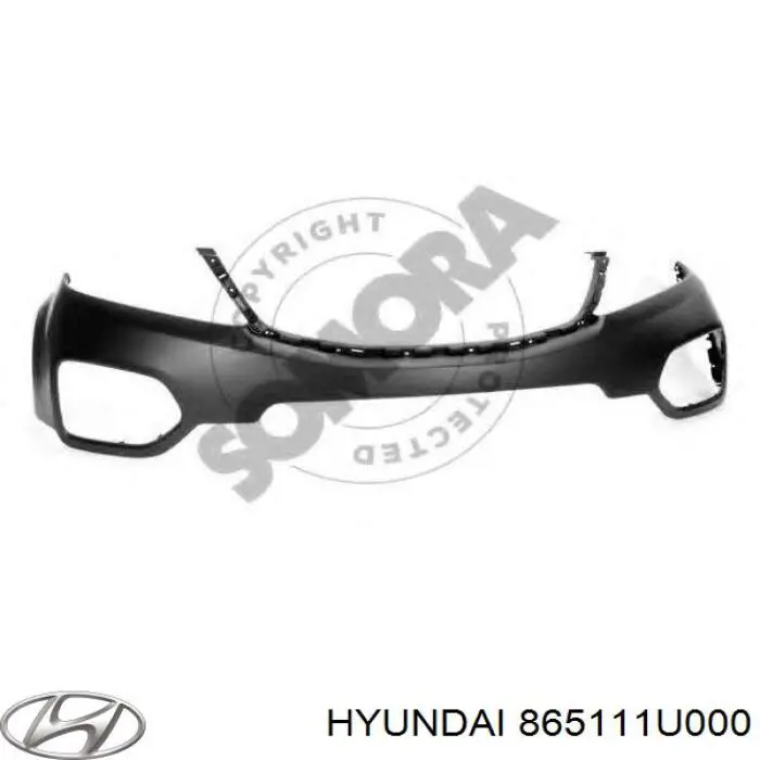 Бампер передній, верхня частина Hyundai/Kia 865111U000 ціна, від 42.14 USD
