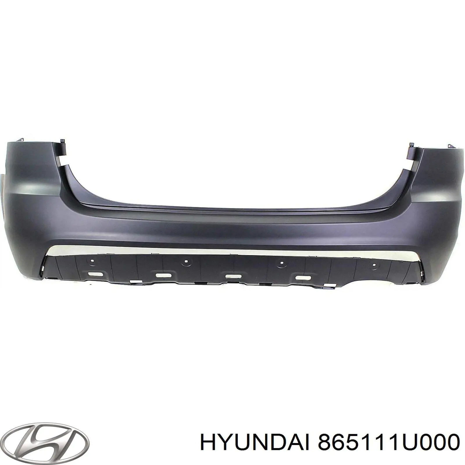 865111U000 Hyundai/Kia Бампер передній, верхня частина