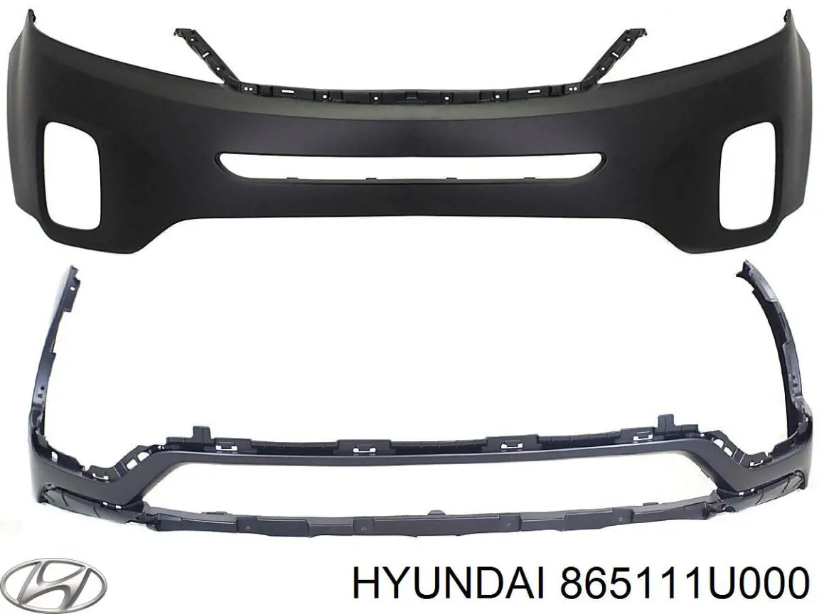 Купити 865111U000 Hyundai/Kia Бампер передній, верхня частина