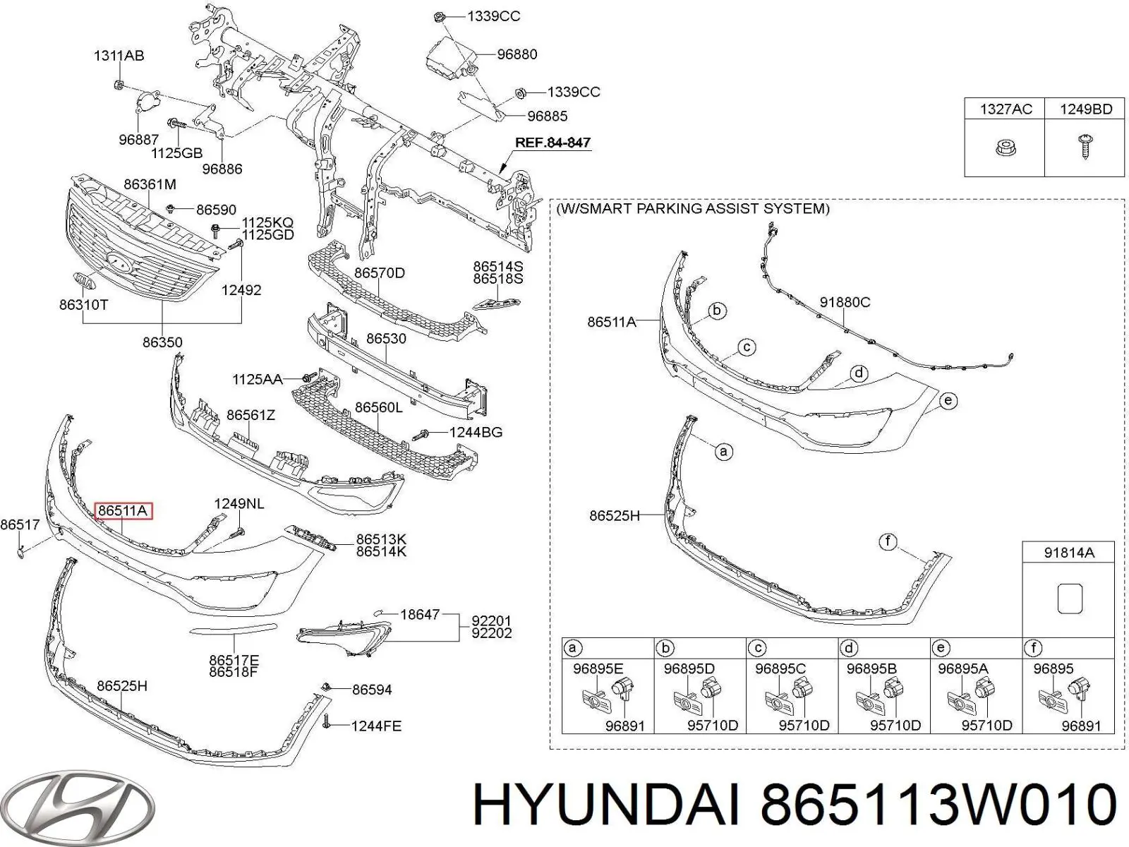 Бампер на авто Hyundai/Kia 865113W010 ціна, від 151.05 USD