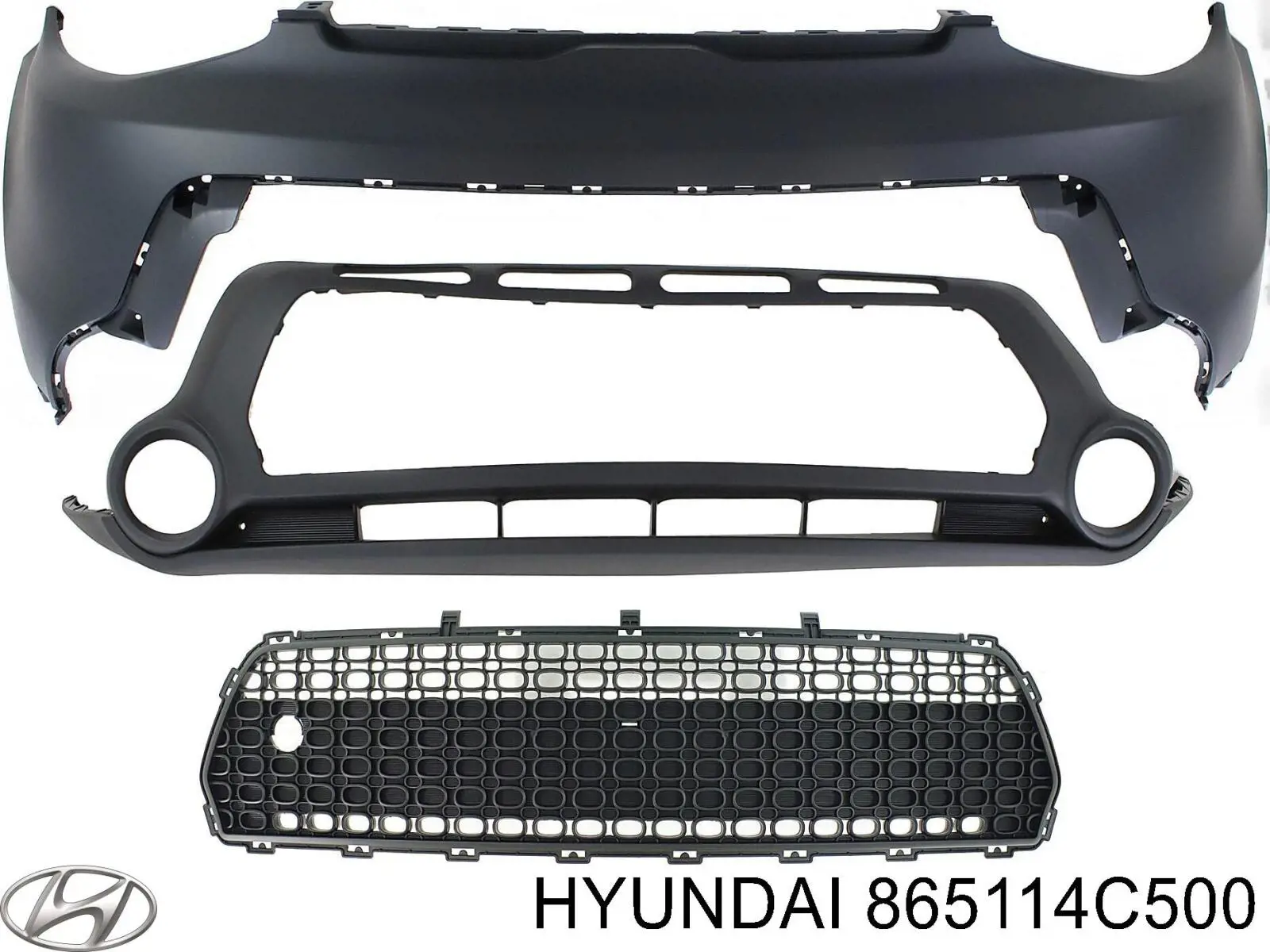 865114C500 Hyundai/Kia Бампер передній в зборі