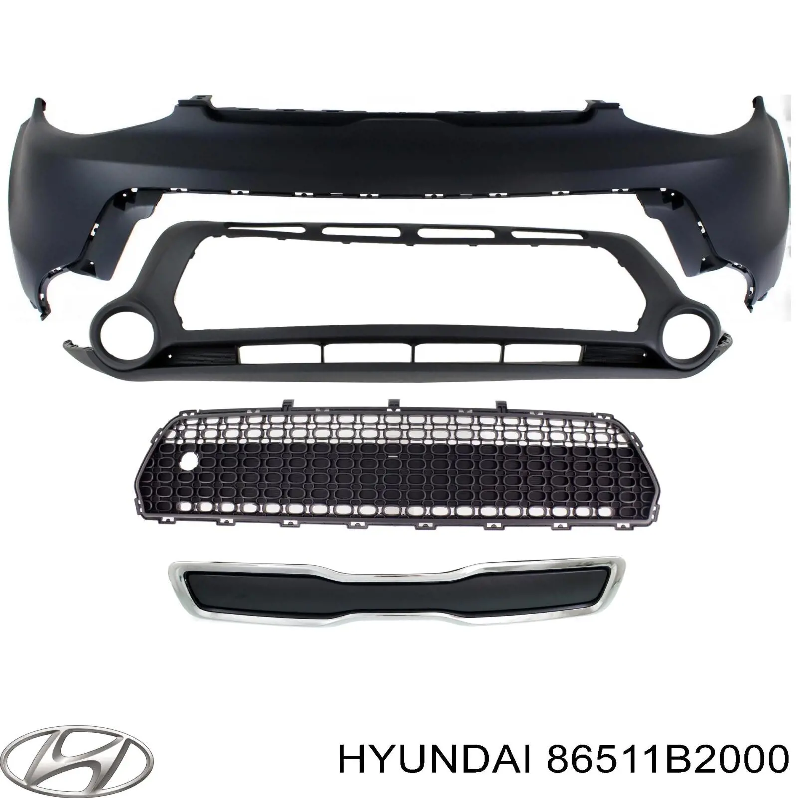 Купити 86511B2000 Hyundai/Kia Буфер (бампер) передній