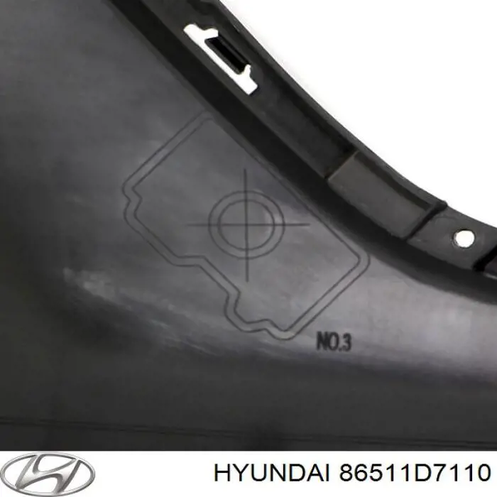 86540D7130 Hyundai/Kia Бампер передній в зборі