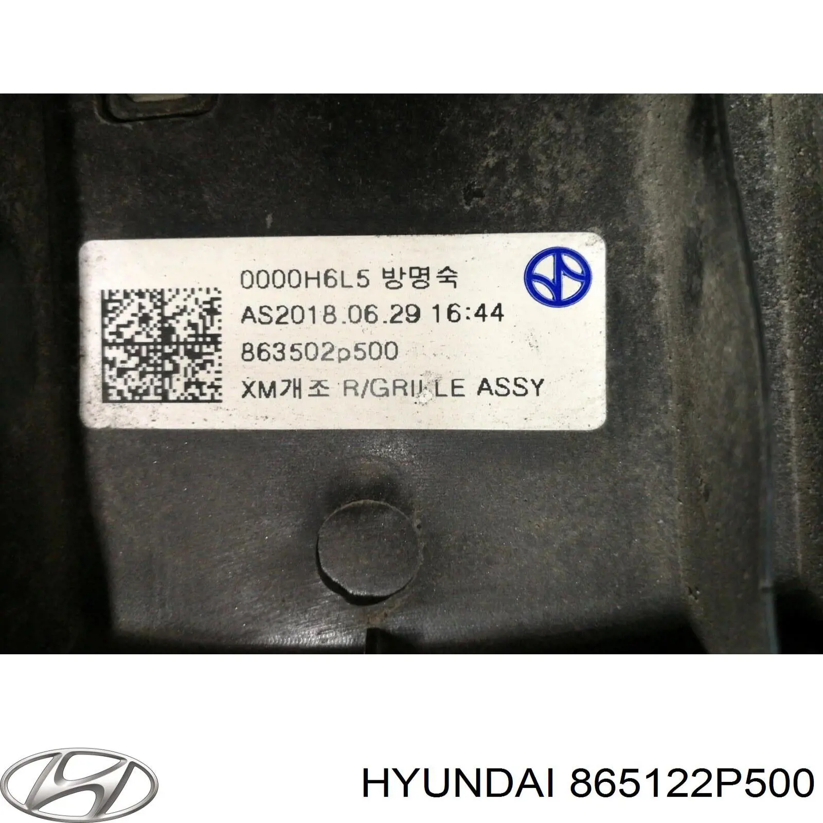 Бампер передній, нижня частина Hyundai/Kia 865122P500
