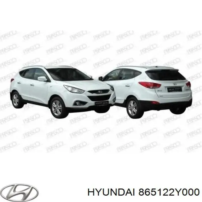 865122Y000 Hyundai/Kia накладка бампера переднього