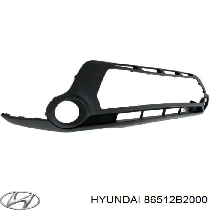 86512B2000 Hyundai/Kia Бампер передній, нижня частина