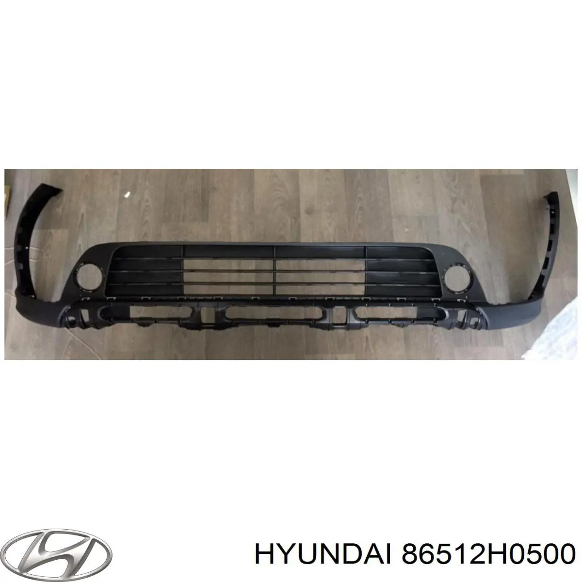 86512H0500 Hyundai/Kia Бампер передній, нижня частина