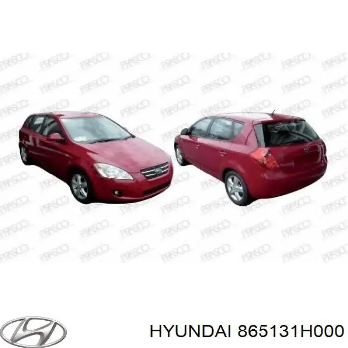 865131H000 Hyundai/Kia кронштейн бампера переднього, зовнішній лівий
