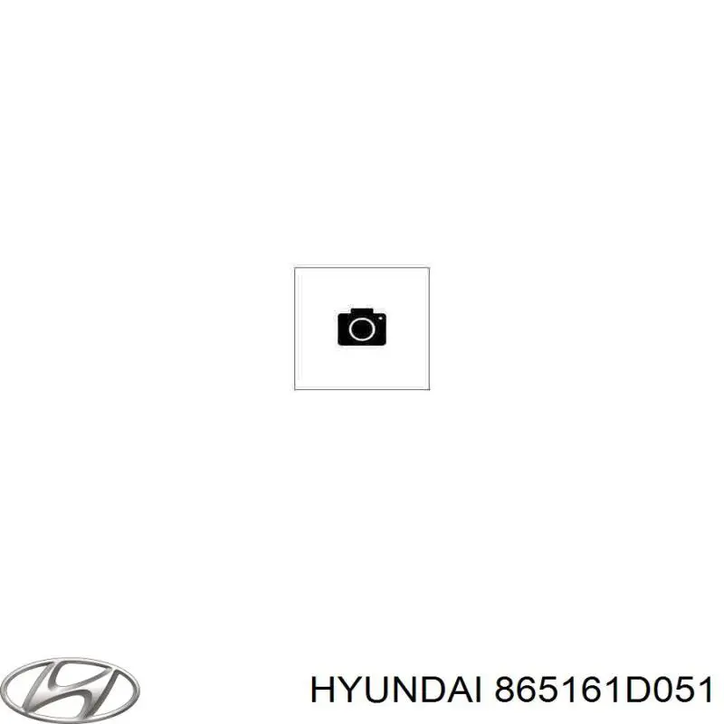 Заглушка/ решітка протитуманних фар бампера переднього, ліва 865161D051 Hyundai/Kia