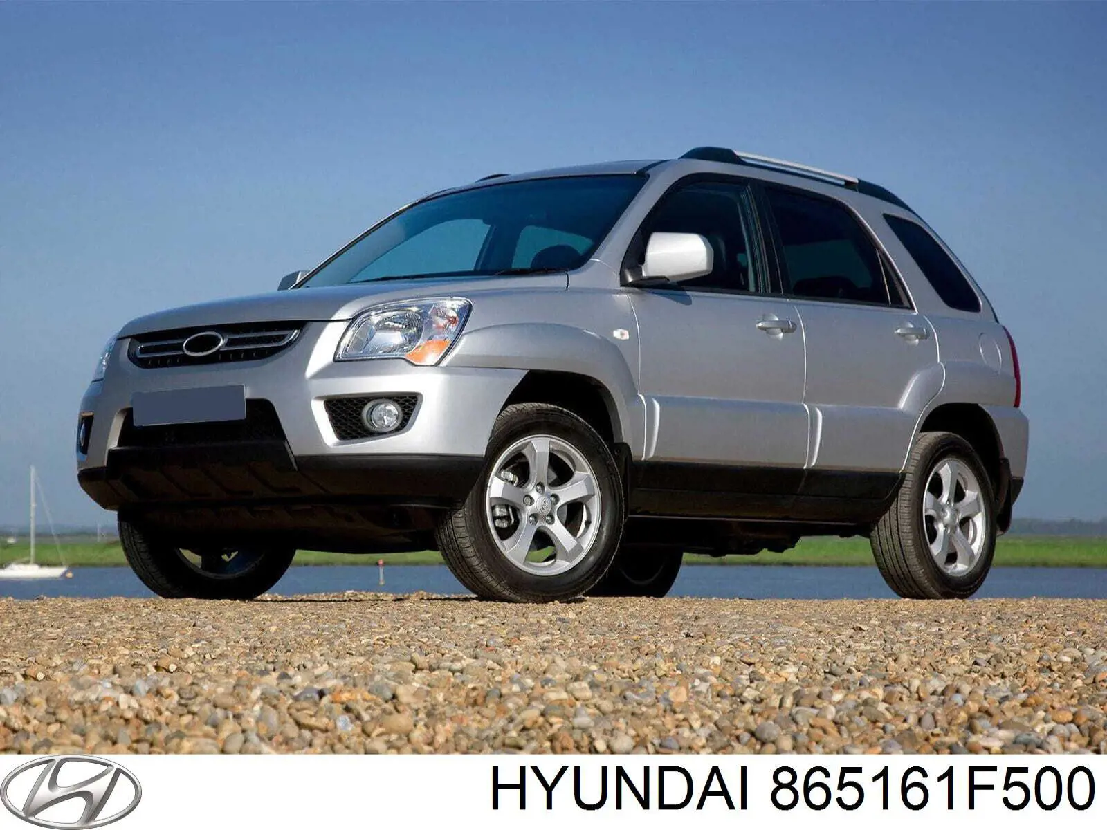 Решітка переднього бампера, права Hyundai/Kia 865161F500 ціна, від 0.87 USD