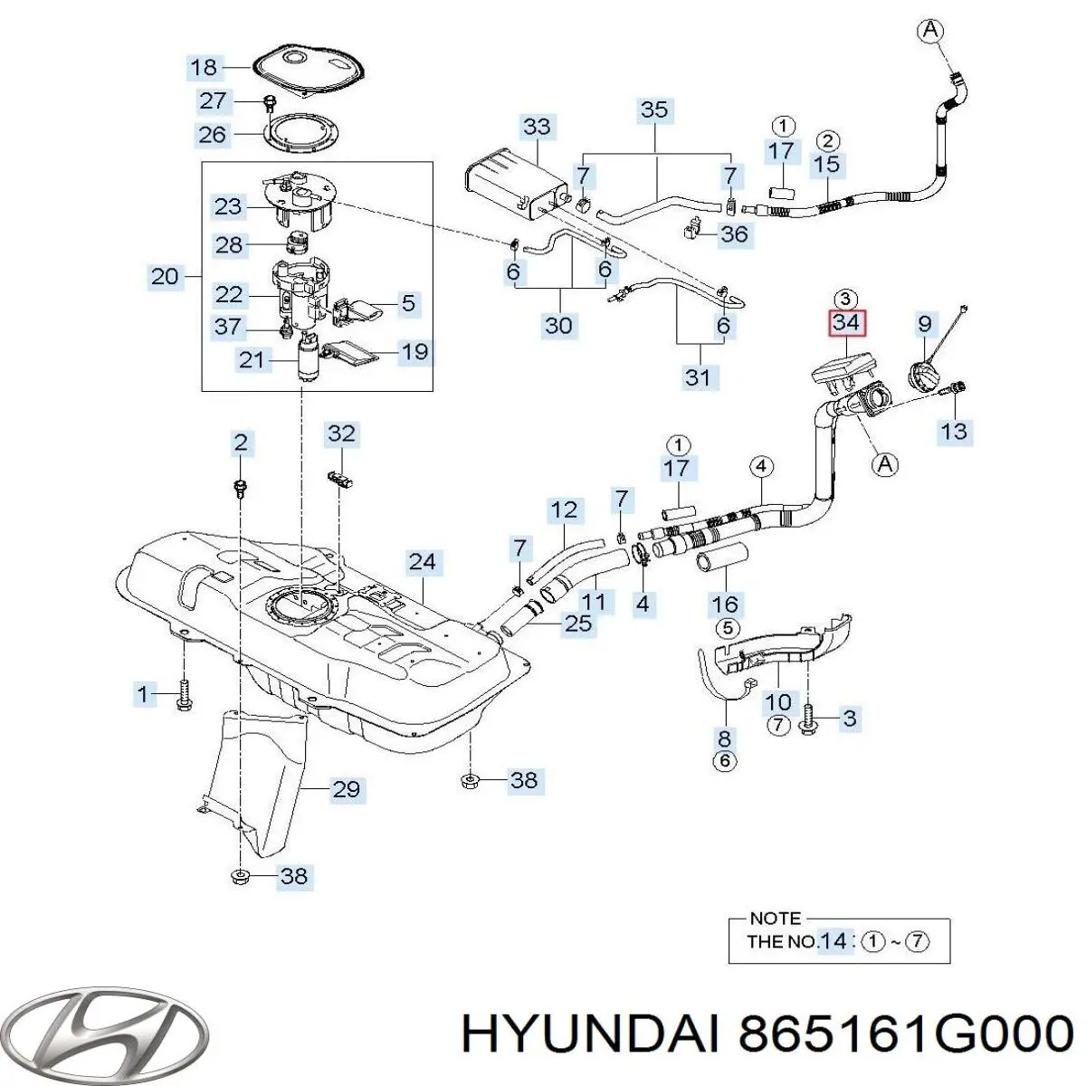 Праве кріплення переднього бампера Hyundai/Kia 865161G000 ціна, від 6.39 USD