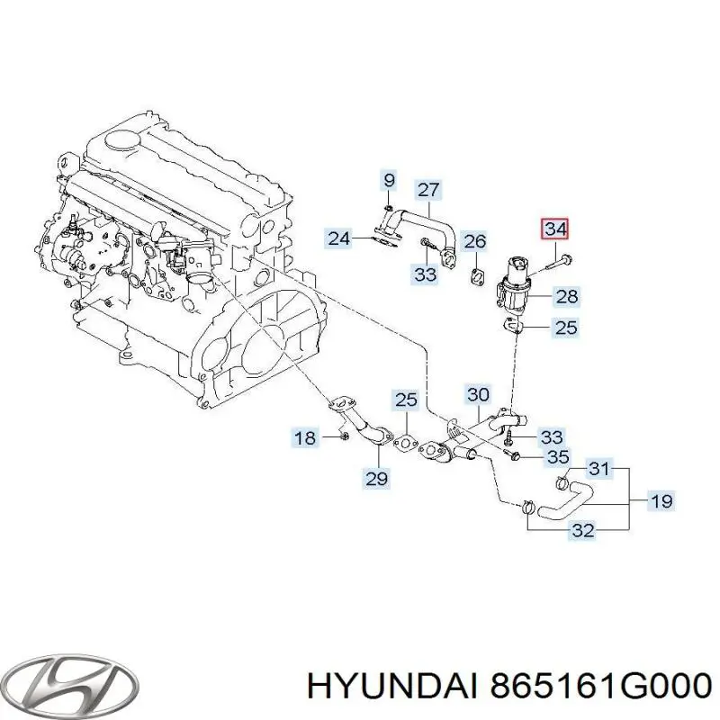  865161G000 Hyundai/Kia