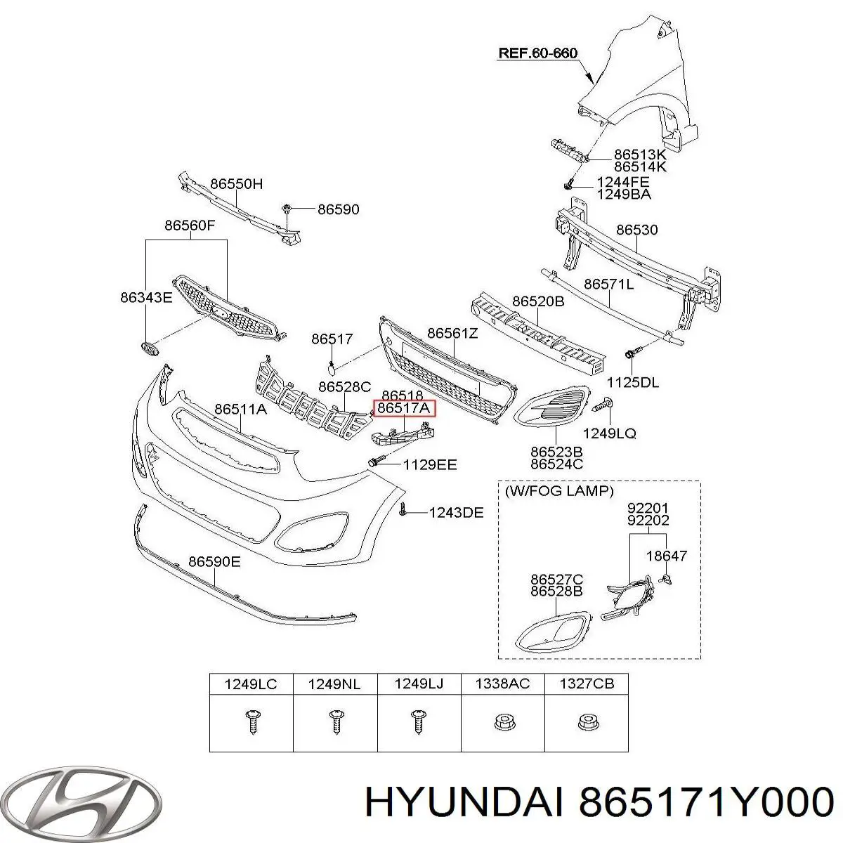  865171Y000 Hyundai/Kia