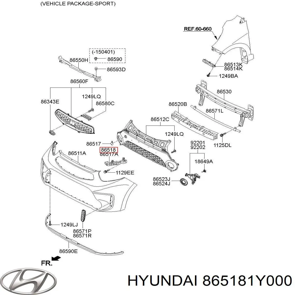  865181Y000 Hyundai/Kia